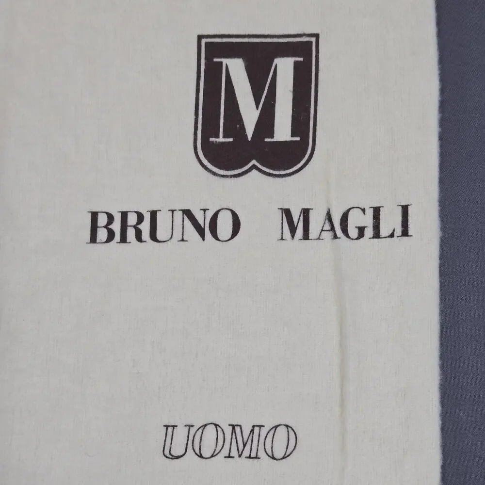 Bruno Magli Uomo Shoe Dust Bag Cream Soft Flannel Drawstring Pouch 14x8